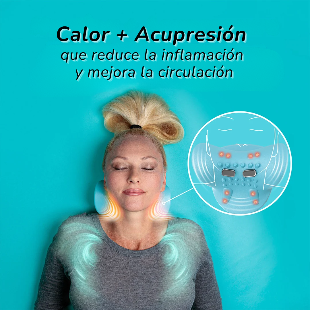 Solleu™ Relax Pro – Masajeador Cervical Inteligente