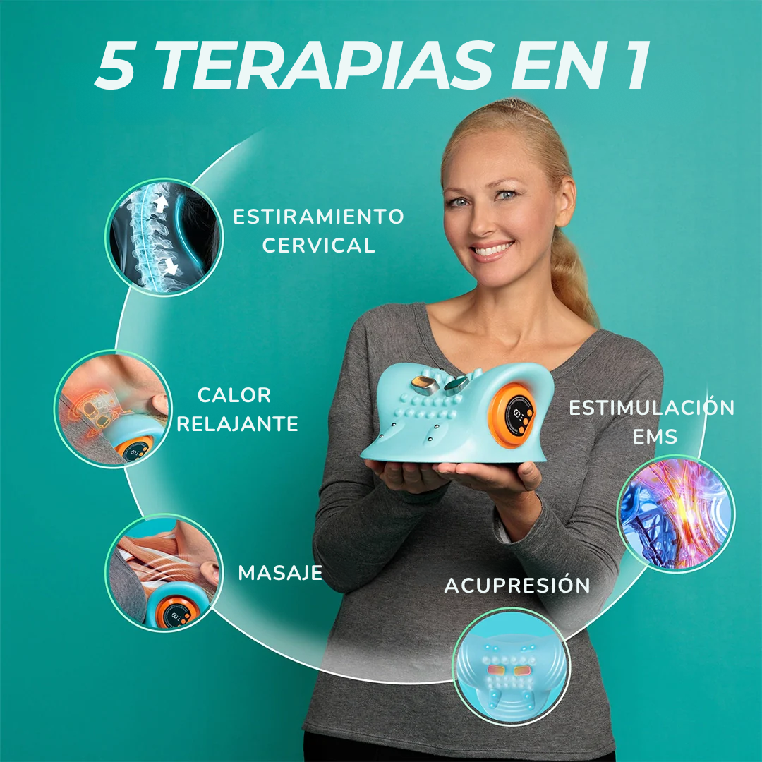 Solleu™ Relax Pro – Masajeador Cervical Inteligente